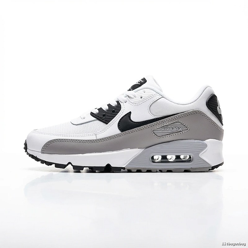 Nike Air Max retro-style gray and white sports shoes