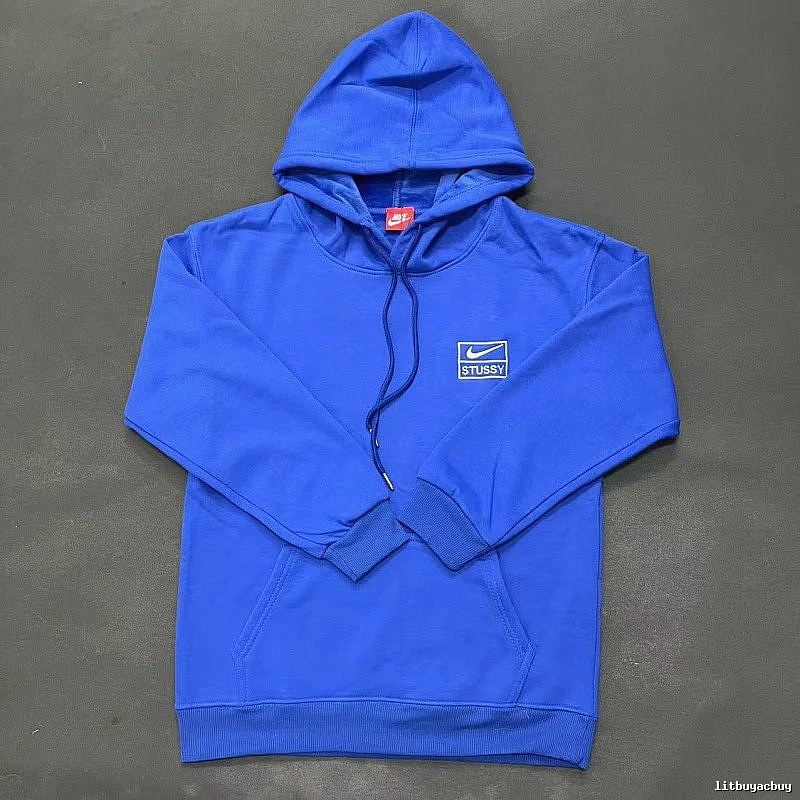Nike Blue Zip Hoodie Campus Look Swoosh