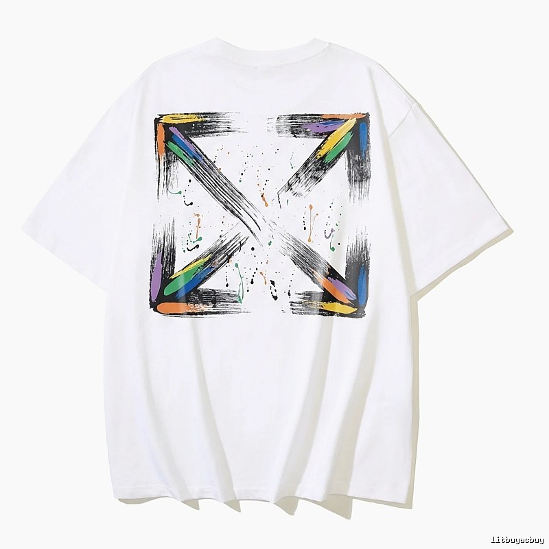 Off-White Graffiti Style White T-shirt