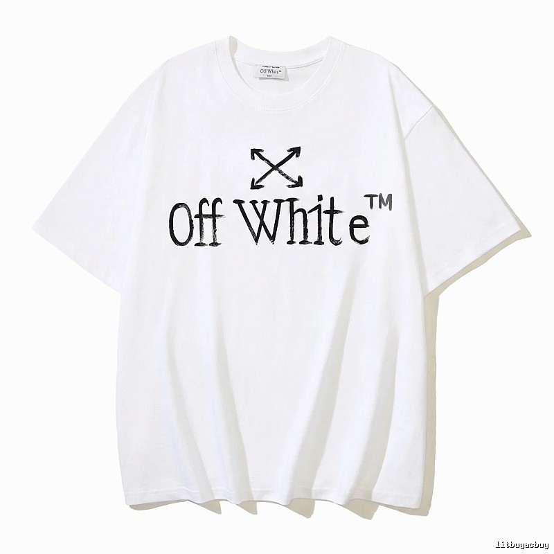 Off-White simple style white T-shirt