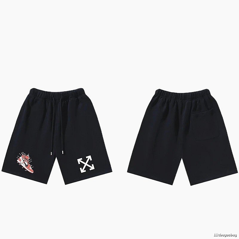 Off-White Style 013 Trendy Cool Black Shorts