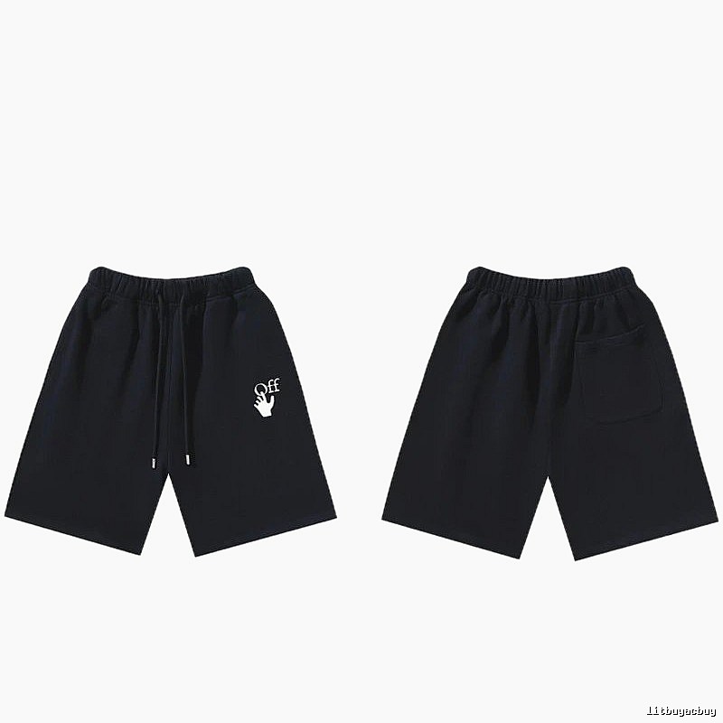 Off-White trendy and cool style black shorts