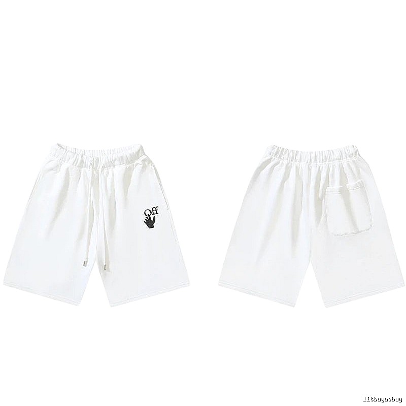 Off-White trendy brand style white shorts