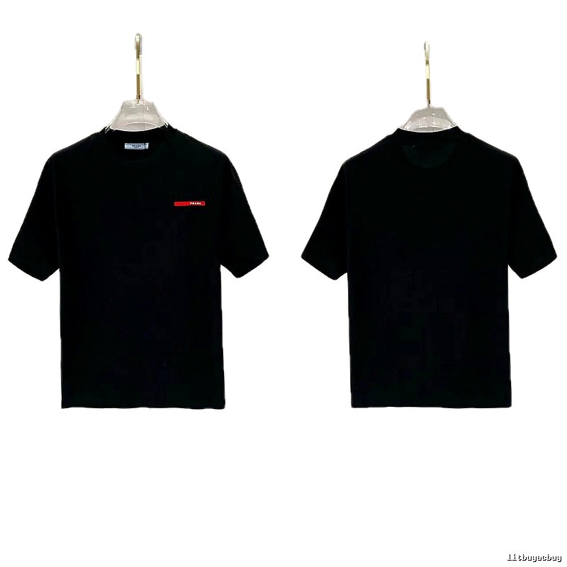 Prada Red Label Minimalist Black Short-sleeve T-shirt