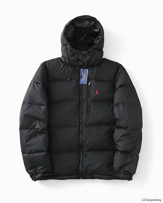 Ralph Lauren Polo Black Trendy Brand Down Jacket