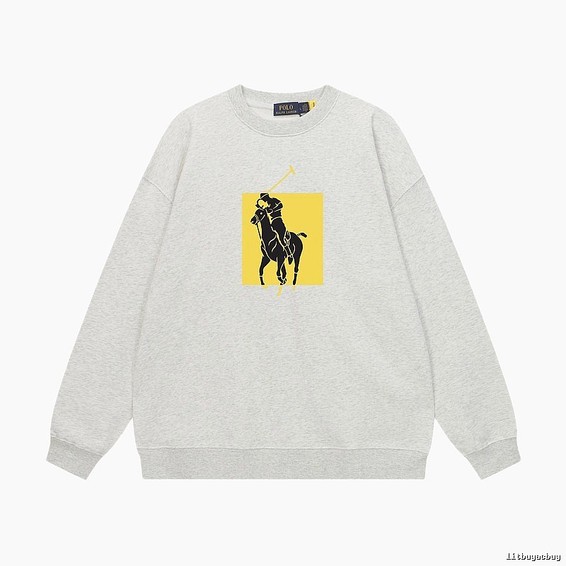 Ralph Lauren Polo Grey Trendy Brand Sweatshirt