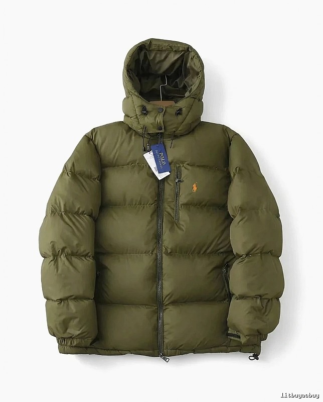 Ralph Lauren Polo Military Green Trendy Down Jacket