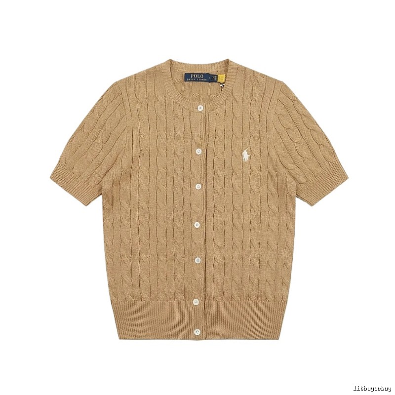 Ralph Lauren Polo Retro Brown Cardigan