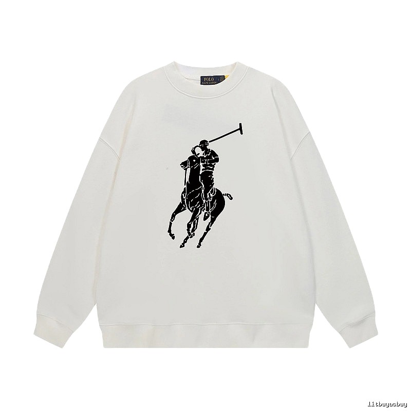 Ralph Lauren Polo Retro Style White Sweatshirt