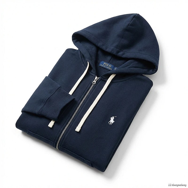 Ralph Lauren Polo series simple style navy blue hoodie