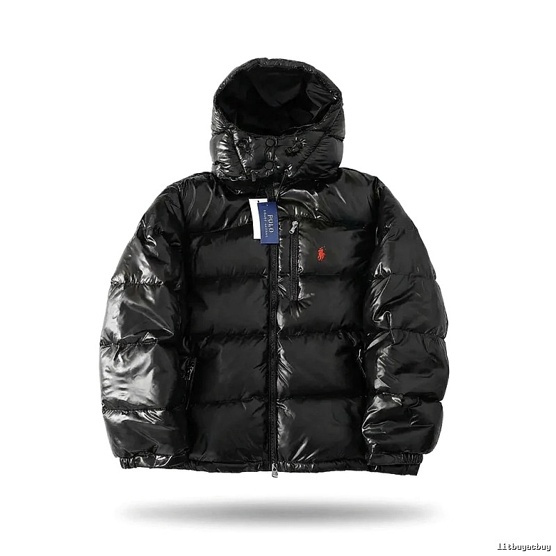 Ralph Lauren Polo shiny black down jacket