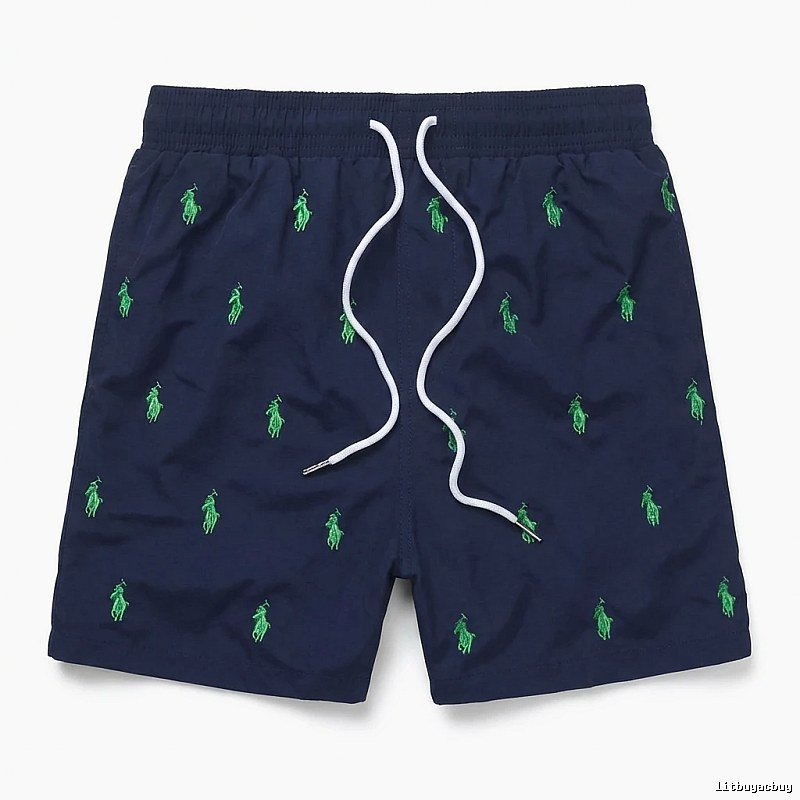 Ralph Lauren retro-style dark blue shorts