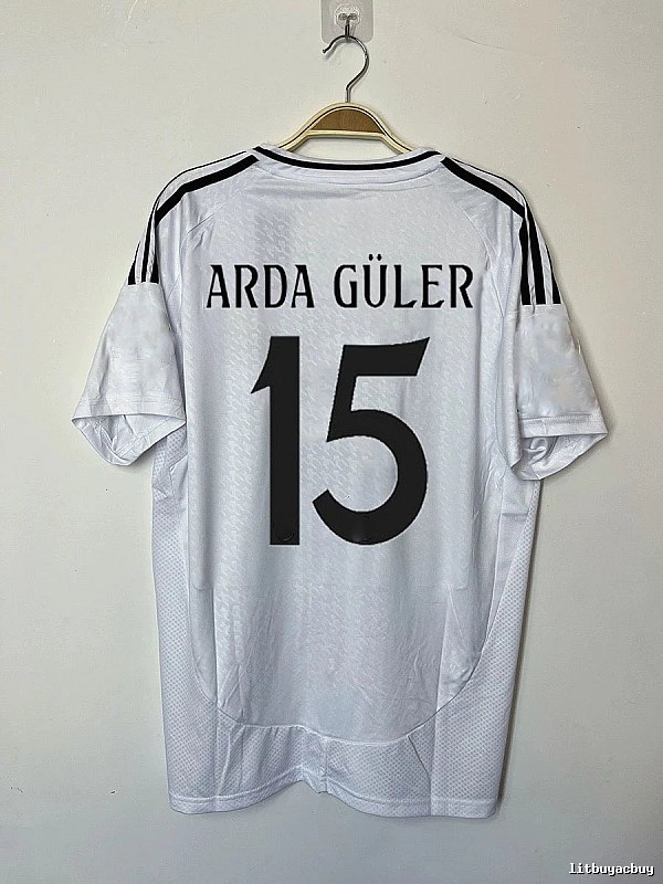 Real Madrid Relaxed Bellingham #5 soccer jersey White Real Madrid with Designer-Inspired Detail
