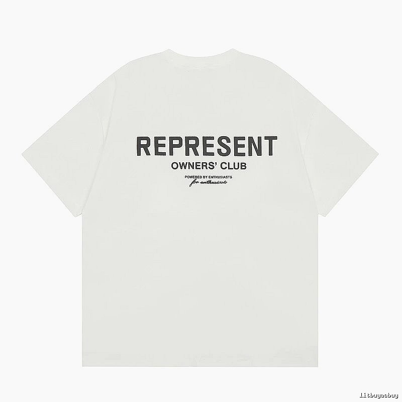 Represent White Style 801 Owners Club T-Shirt Color Pop Logo
