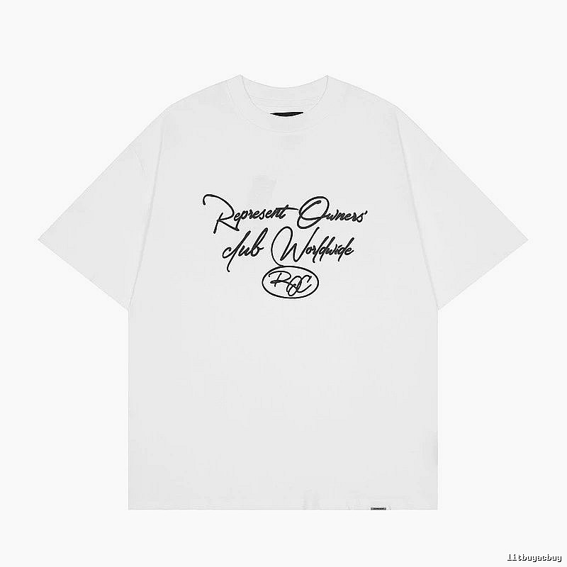 Represent White Style 805 Owners Club T-Shirt Clean Colorway Logo