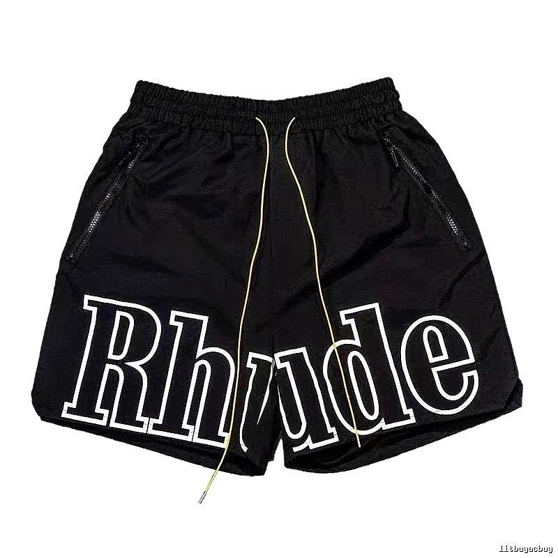 RHUDE Alphabet Wind Black Shorts
