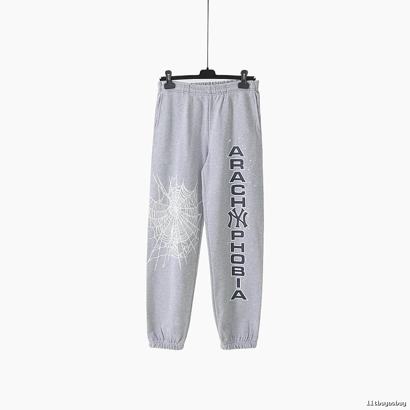 Sp5der Grey Trendy Sweatpants
