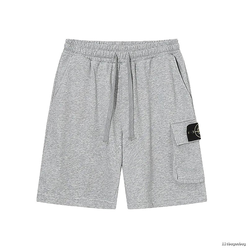 Stone Island Casual Workwear Style Gray Sweat Shorts