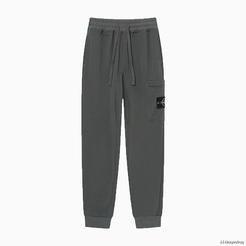 Stone Island Classic Street Style Dark Grey Jogger Sweatpants