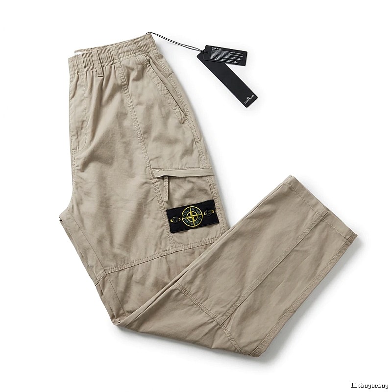 Stone Island Workwear-style Khaki Pants