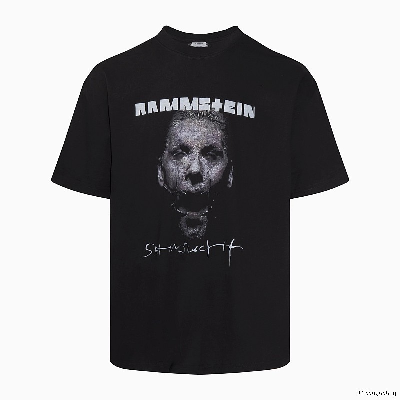 Streetwear Statement graphic T-shirt Black Colorful Lucky with Logo Accent
