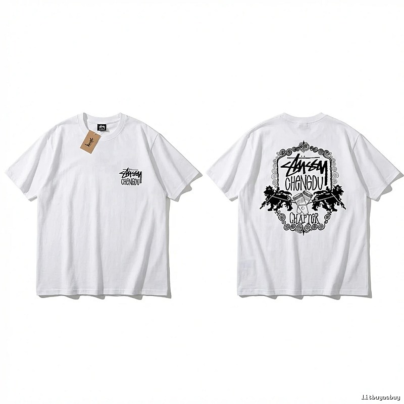 Stussy Chengdu Series Simple White T-shirt