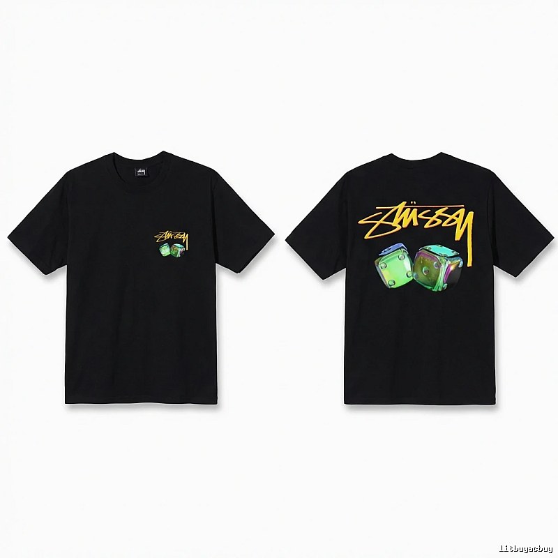 Stussy Dice Print Black T-shirt