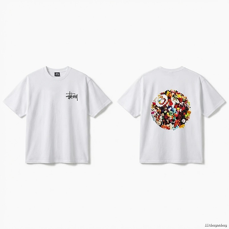 Stussy Graffiti Trendy White T-shirt