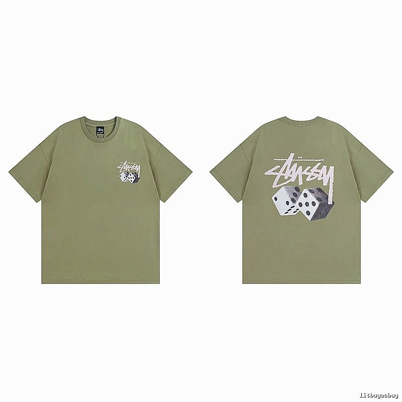 Stussy Green Spider Graphic T-Shirt Everyday Rotation Logo