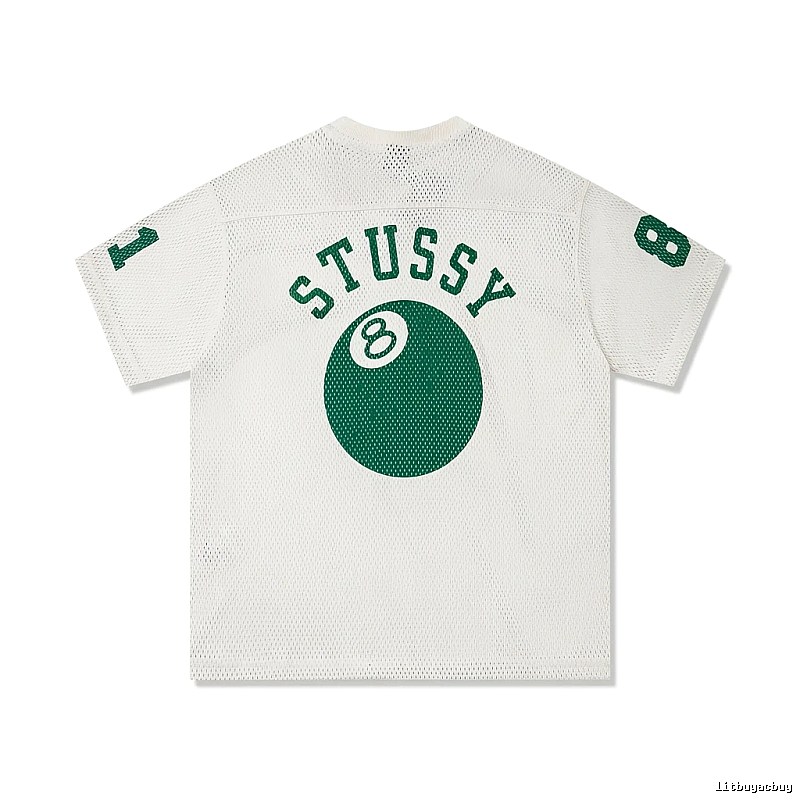 Stussy No.8 Ball White Trendy T-shirt