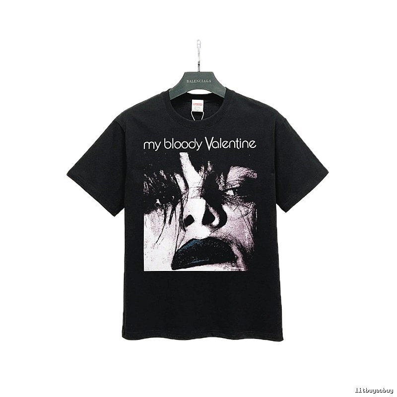 Supreme Collab Portrait Street Style Black T-Shirt