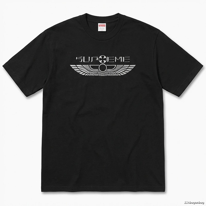 Supreme Flight Series Trendy Cool Black T-shirt