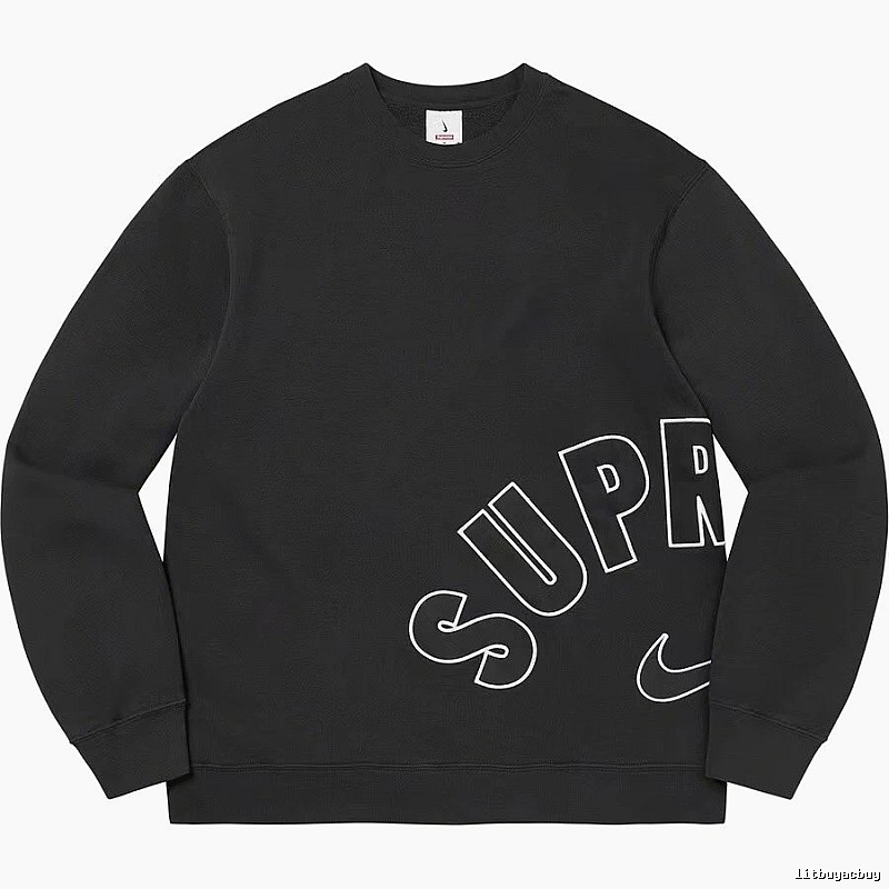 Supreme Resort Logo hoodie Gray Red Oversized with Premium Look