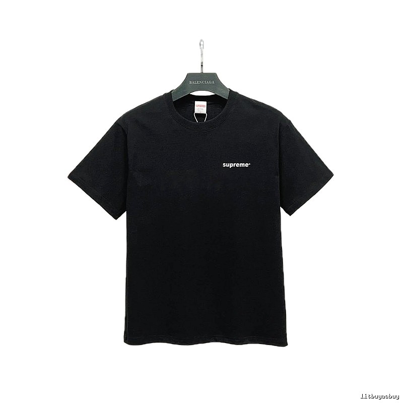 Supreme Small Logo Series Street Style Black T-Shirt