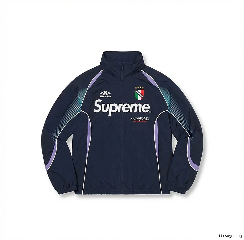 Supreme sporty dark blue jacket