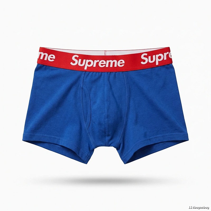 Supreme trendy brand blue underwear