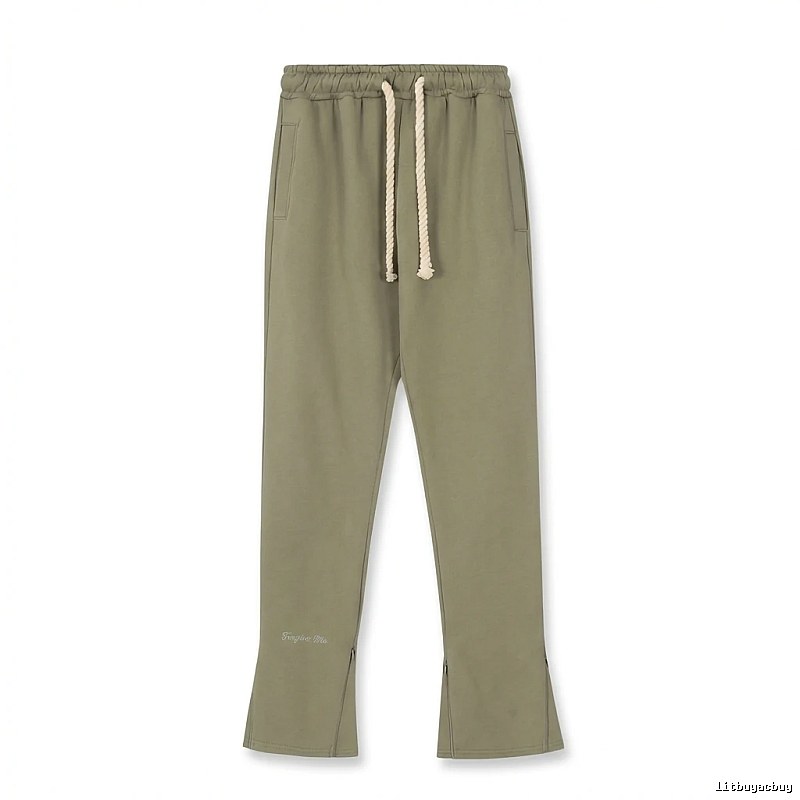 SynaWorld casual style olive green trousers