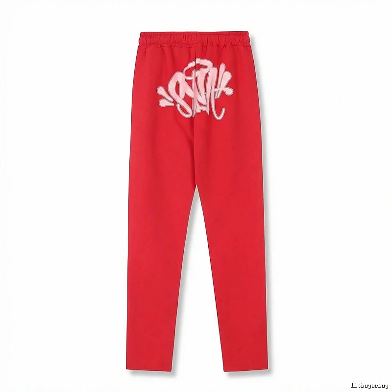 SynaWorld graffiti-style red trousers