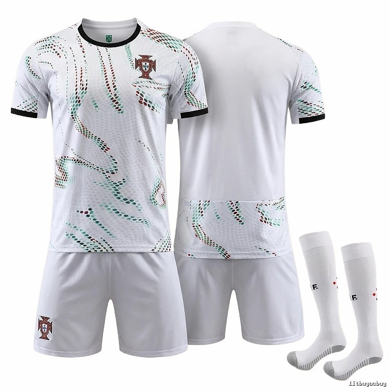 The trendy white of the Portuguese team uniform.