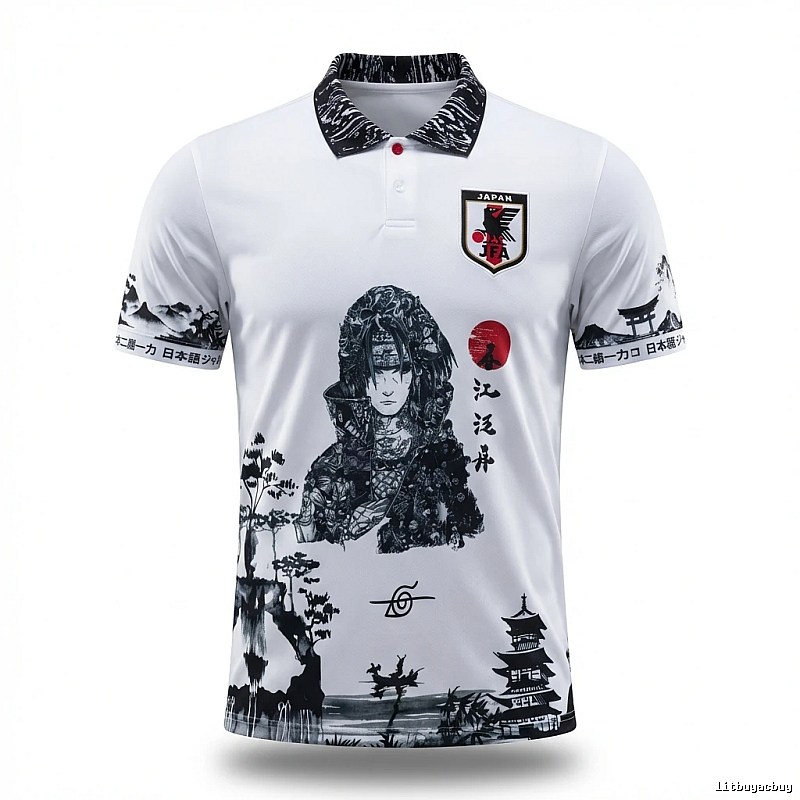 Tokyo Ghoul wind white short-sleeved shirt.