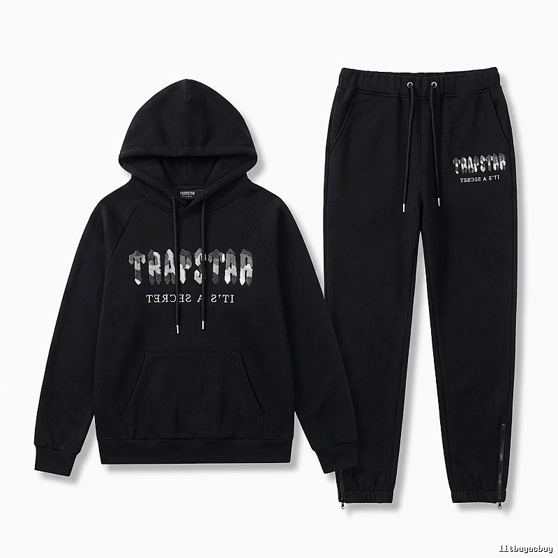 Trapstar letter-style black sweatshirt