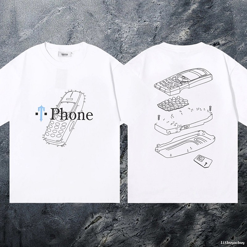 Trapstar Resort Keys graphic T-shirt Black White Key for Travel Looks