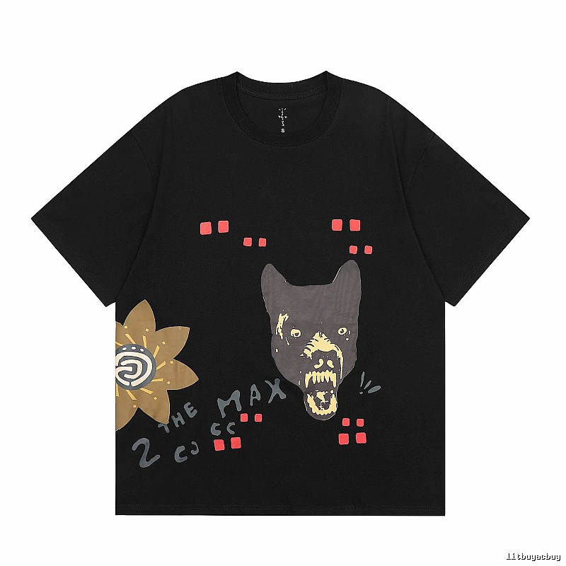 Travis Scott Sport Graphic T-shirt Brown Travis Scott for Collection Drops