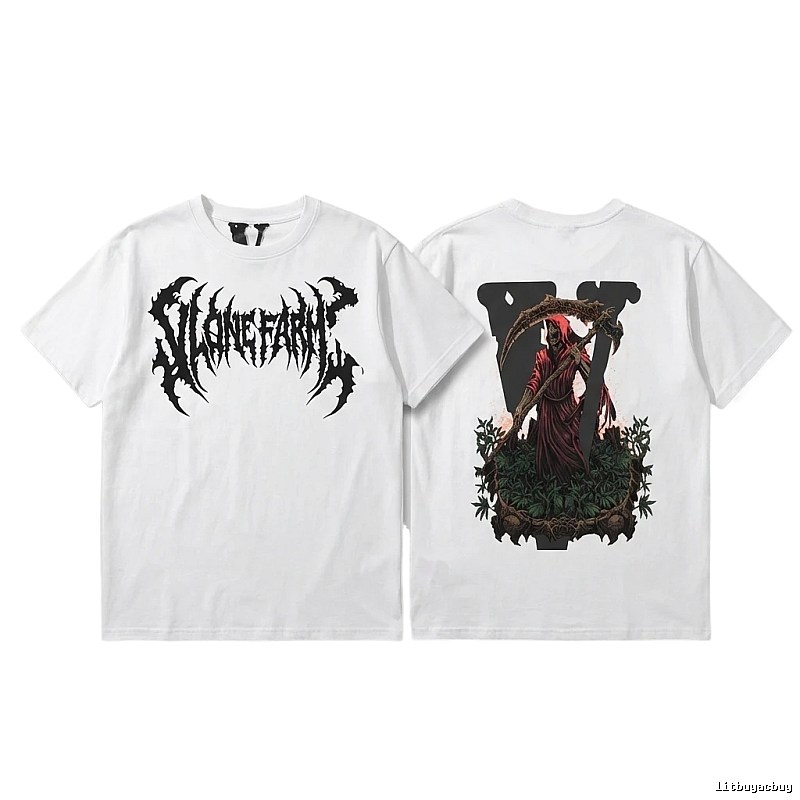 Vlone dark style white T-shirt