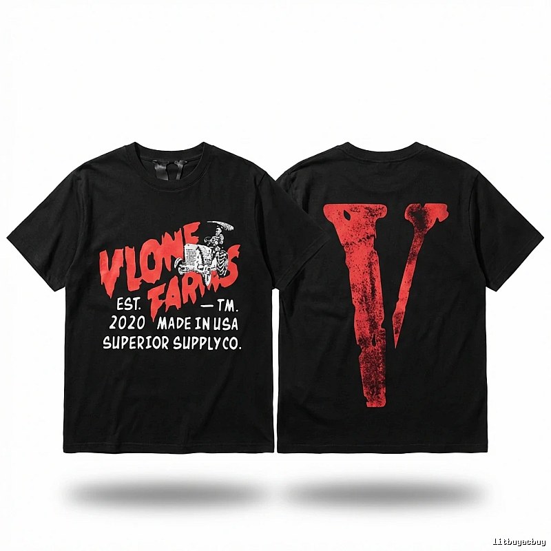Vlone retro-style black T-shirt
