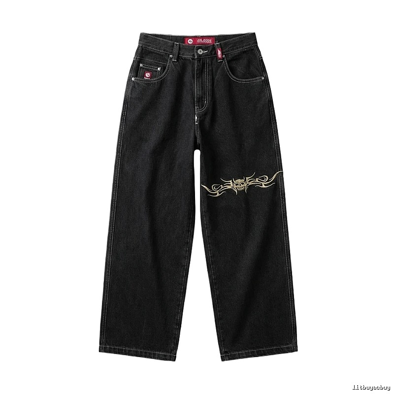 Y2K style black jeans
